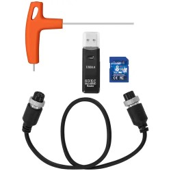 Putkikamera 60 m, 12 LED, 7" TFT-värinäyttö
