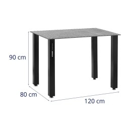 Hitsauspöytä 120 x 80 cm, 1000 kg