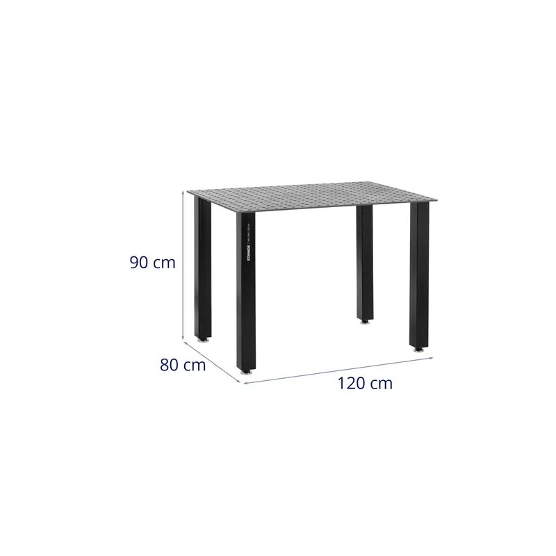 Hitsauspöytä 120 x 80 cm, 1000 kg