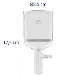 Steinberg Systems lasifritte kalvolla 250 ml, 24/40 Normschliff, borosilikaattilasi