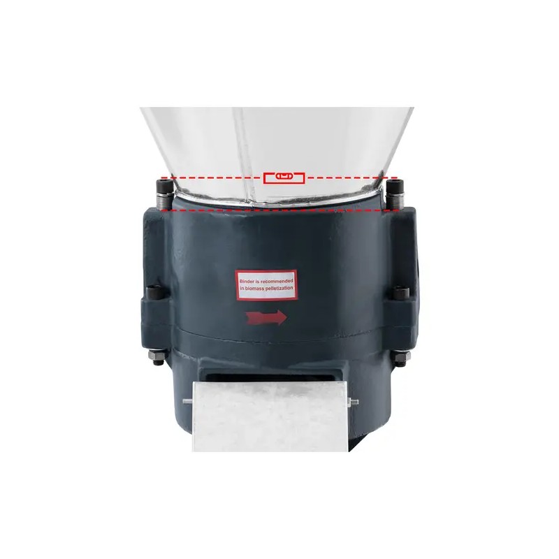 Pelletipressi 7500 W 200-300 kg/h Ø 200 mm 2 rullaa