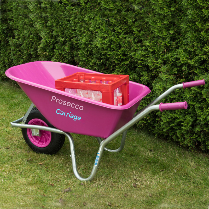 Proseccokutsche puutarha- ja rakennuskottikärry 100 l, pinkki, 250 kg