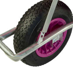 Proseccokutsche puutarha- ja rakennuskottikärry 100 l, pinkki, 250 kg