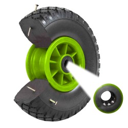 TRUTZHOLM säkkikärryn pyörä 260 x 85 mm 3 00 4 PU vaahto muovivanne 20 mm 100 kg