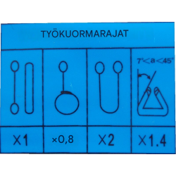 Pyörönostoliinat 10 kpl, 3000 kg, keltainen, polyesteri, 4 m ympäryspituus
