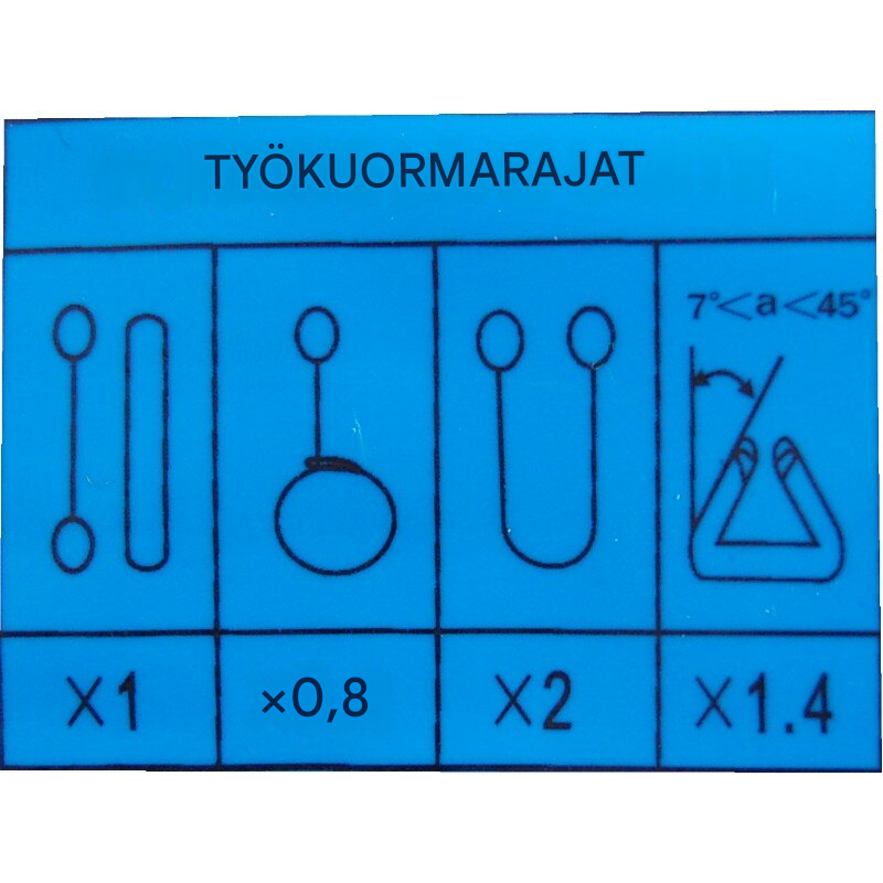 Pyörönostoliinat 10 kpl, 3000 kg, keltainen, polyesteri, 4 m ympäryspituus