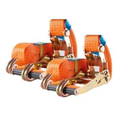 Räikkäliinat 2 kpl 6 m 4000 daN 50 mm oranssi polyesteri T V GS