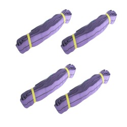 Pyörönostoliinat 4 kpl 1000 kg lila 3 m polyesteri