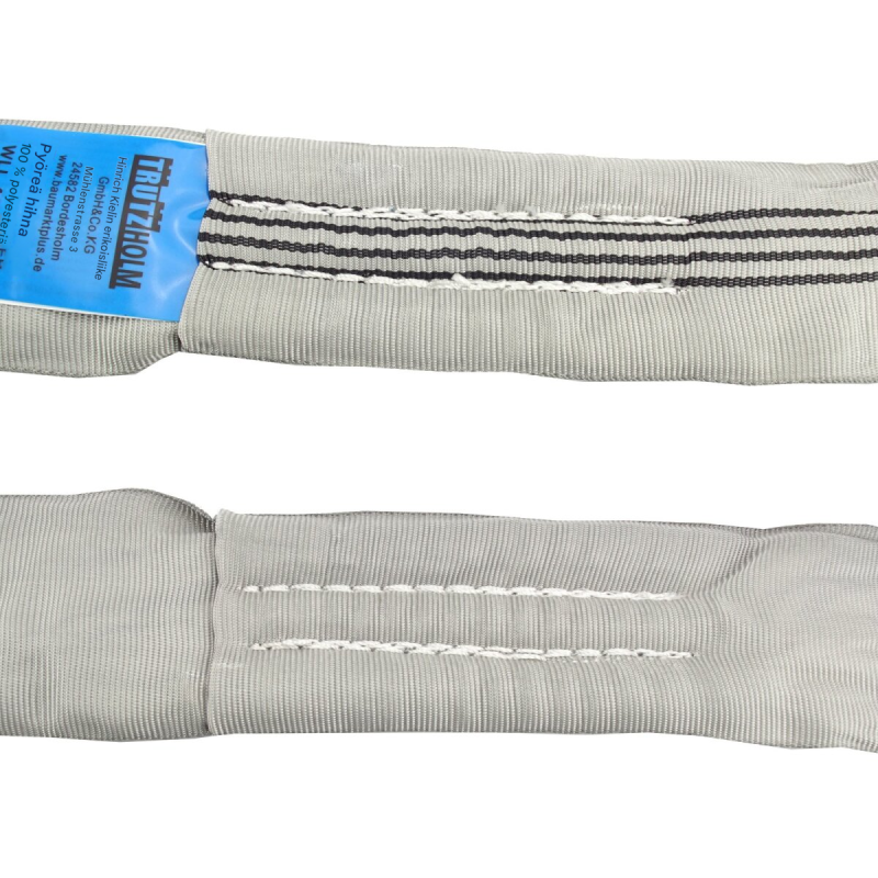 TrutzHolm® nostoliinat 4 kpl, 4000 kg, harmaa, polyesteri, 4 m ympäryspituus, 2 m hyötypituus