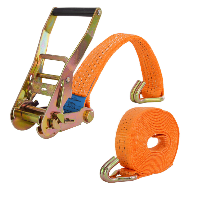 TrutzHolm® kuormansidontaliinat 4 kpl, 6 m, 3 tonnia, 35 mm, polyesteri, oranssi