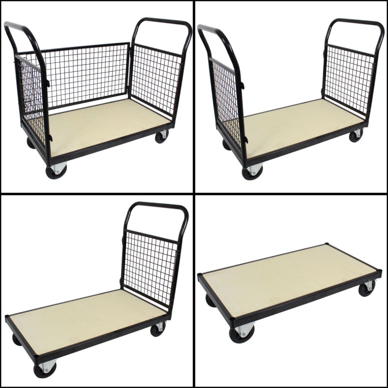 TRUTZHOLM verkkovaunu 500 kg, 119 x 67 x 107 cm, irrotettavat ritilät, jarrulliset pyörät