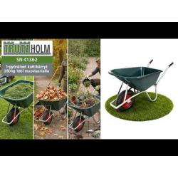 TRUTZHOLM kottikärryt 100 l, muovikaukalo, 250 kg, sinkitty teräsrunko, 4.00-8-ilmarengas