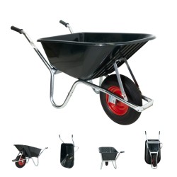Kottikärry 100 l polypropeenikaukalo 250 kg puhkeamaton PU pyörä