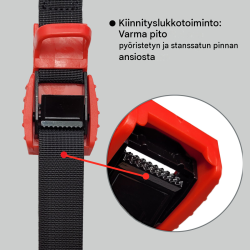 TRUTZHOLM kuormansidontaliinat 2 kpl, 2 m tai 4 m, polyesteri