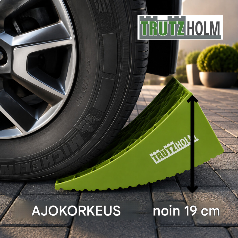 TRUTZHOLM tasausramppi 2 kpl, 13,5 t, 32 x 15 x 11 cm ja 19 x 15 x 8 cm, muovi