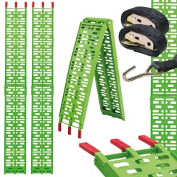 TRUTZHOLM taitettavat alumiinirampit 2 kpl 228 cm vihreä kantavuus 680 kg
