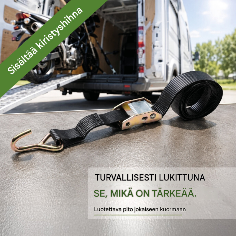 TRUTZHOLM taitettava alumiinir­amppi 305 cm, 272 kg, moottoripyörälle