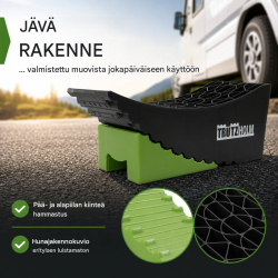 TRUTZHOLM ajokiilat 2 kpl, 13,5 t, kaksiosaiset, alusmatot ja säilytyslaukku
