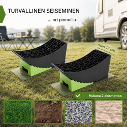 TRUTZHOLM ajokiilat 2 kpl, 13,5 t, kaksiosaiset, alusmatot ja säilytyslaukku