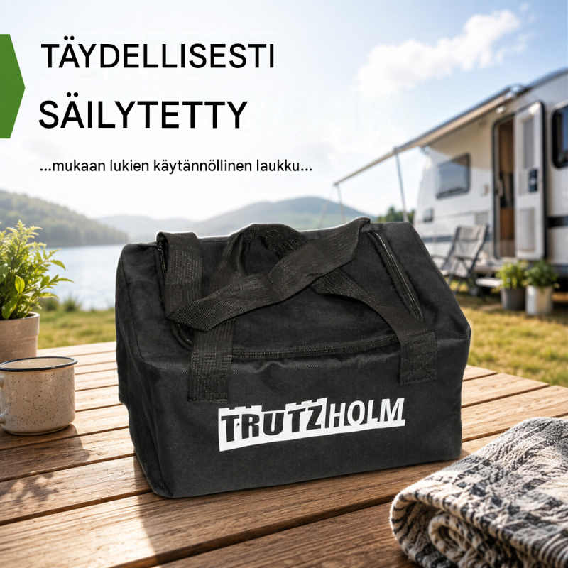 TRUTZHOLM ajokiilat 2 kpl, 13,5 t, kaksiosaiset, alusmatot ja säilytyslaukku