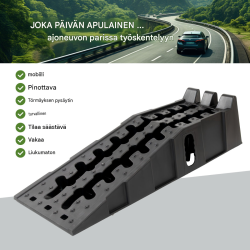 TRUTZHOLM-ajoluiskat 2 kpl, 5 t, 90 x 30 x 21,5 cm, muovi, pinottava