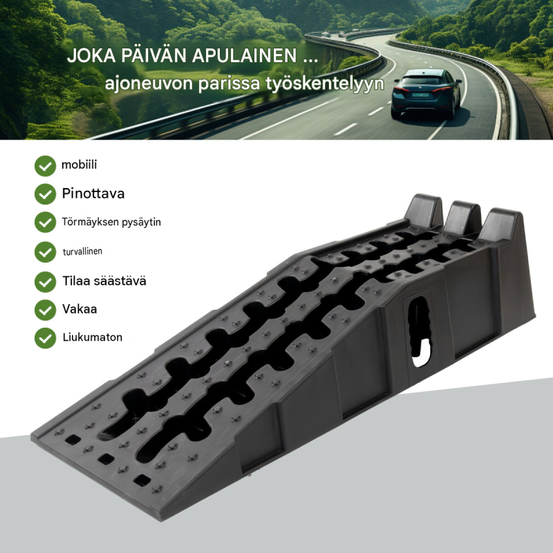 TRUTZHOLM-ajoluiskat 2 kpl, 5 t, 90 x 30 x 21,5 cm, muovi, pinottava