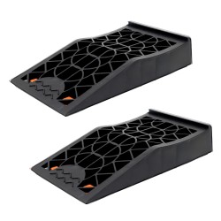 Ajoramppi 2 kpl musta muovi 42 x 23 x 8 cm 5 t