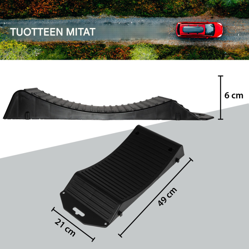 Renkaan suojat 4 kpl, 49 x 21 x 6 cm, enintään 18 tuuman renkaille, kantolaukku