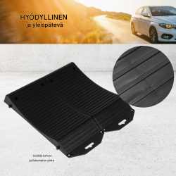 Renkaan suojat 4 kpl, 49 x 21 x 6 cm, enintään 18 tuuman renkaille, kantolaukku