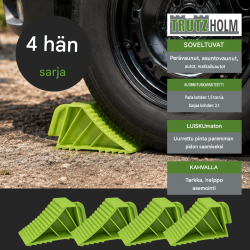 TRUTZHOLM rengaskiilat 4 kpl, vihreä, 21 x 8 x 10 cm, 3 t