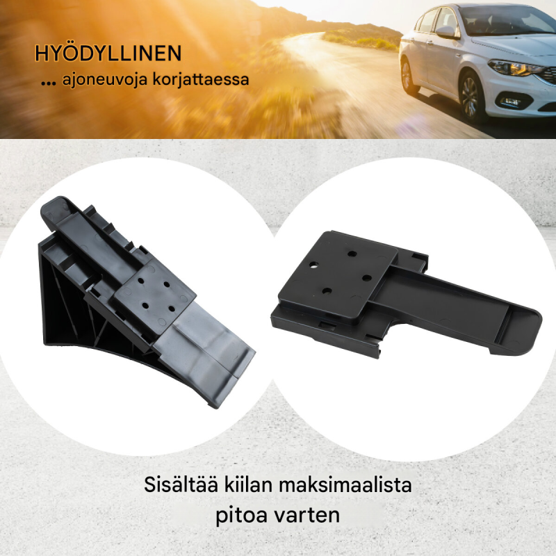 TRUTZHOLM pyöräkiilat 4 kpl pidikkeillä, 3 t, muovi, 22 x 9 x 11 cm