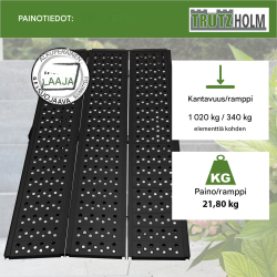 DREIBREIT by TRUTZHOLM lastaussilta 215 cm, taitettava, alumiini, 1 020 kg