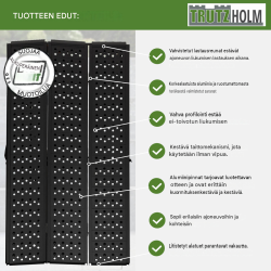 DREIBREIT by TRUTZHOLM lastaussilta 215 cm, taitettava, alumiini, 1 020 kg