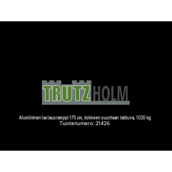 DREIBREIT by TRUTZHOLM alumiininen lastausramppi 175 cm, taittuva, 1020 kg, 114 cm leveä