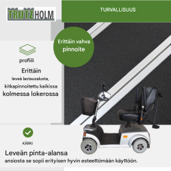DREIBREIT by TRUTZHOLM ajoramppi 215 cm, taittuva, alumiini, 1020 kg