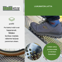 TRUTZHOLM alumiiniset reikälevyt 2 kpl, 100 x 20 cm, 1,5 mm, kulkusuojaimeksi ja lastauslevyksi