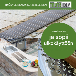 TRUTZHOLM alumiiniset reikälevyt 2 kpl, 100 x 20 cm, 1,5 mm, kulkusuojaimeksi ja lastauslevyksi