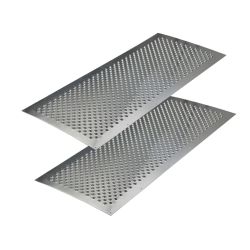 Alumiininen reikälevypari 2 kpl harmaa 100 x 40 cm 1 5 mm luistamista vähentävä pinta