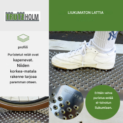 Alumiininen reikälevypari 2 kpl, harmaa, 100 x 40 cm, 1,5 mm, luistamista vähentävä pinta