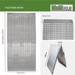 TRUTZHOLM kokoontaitettava alumiiniramppi, 213 x 70 cm, 400 kg
