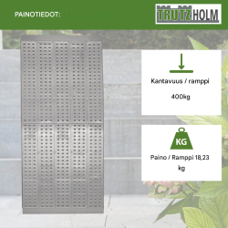 TRUTZHOLM kokoontaitettava alumiiniramppi, 213 x 70 cm, 400 kg