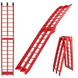 TRUTZHOLM taittuva lastausramppi 180 cm, alumiini, 340 kg, punainen 3003