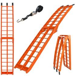 TRUTZHOLM taitettava alumiiniramppi 180 cm 340 kg oranssi