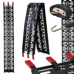 TRUTZHOLM taitettava ajoramppi 228 cm 340 kg alumiini musta