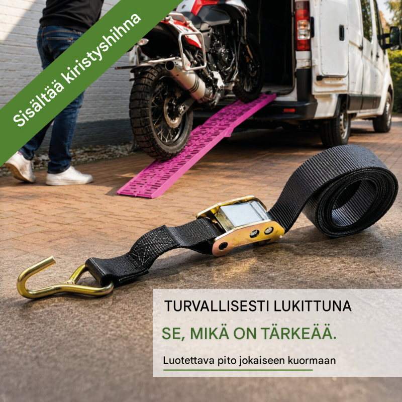 TRUTZHOLM taitettava alumiiniramppi, pink, 228 cm, 340 kg