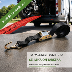 TRUTZHOLM taitettava ajoramppi 228 cm, 340 kg, alumiini, punainen