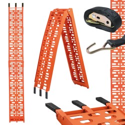 TRUTZHOLM 1 kpl taittuva ajoramppi alumiini 228 cm 340 kg oranssi