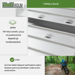 TRUTZHOLM alumiininen lastausramppi 181 cm, kokoontaitettava, kantavuus 200 kg
