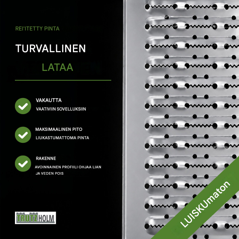 TRUTZHOLM 2 kpl taitettavia teräksisiä lastausramppeja, 189 cm