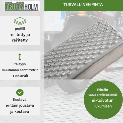 TRUTZHOLM ajorampit 2 kpl, alumiini, 250 cm, kantavuus 1000 kg